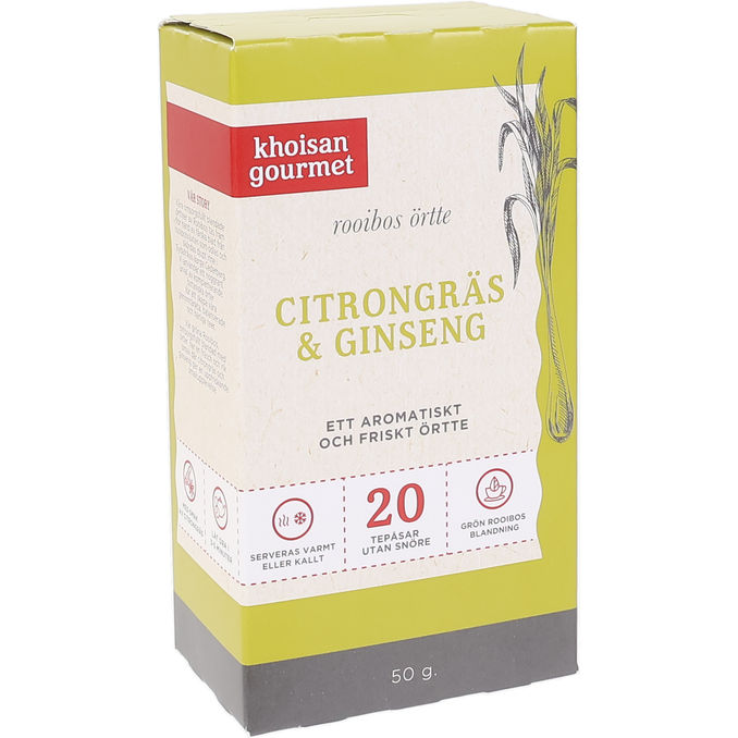 Khoisan Gourmet Te m. Citrongræs & Ginseng