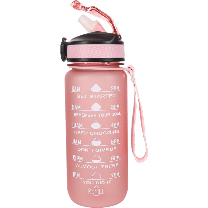 Hollywood Motivational Bottle Juomapullo Vaaleanpunainen 600 ml