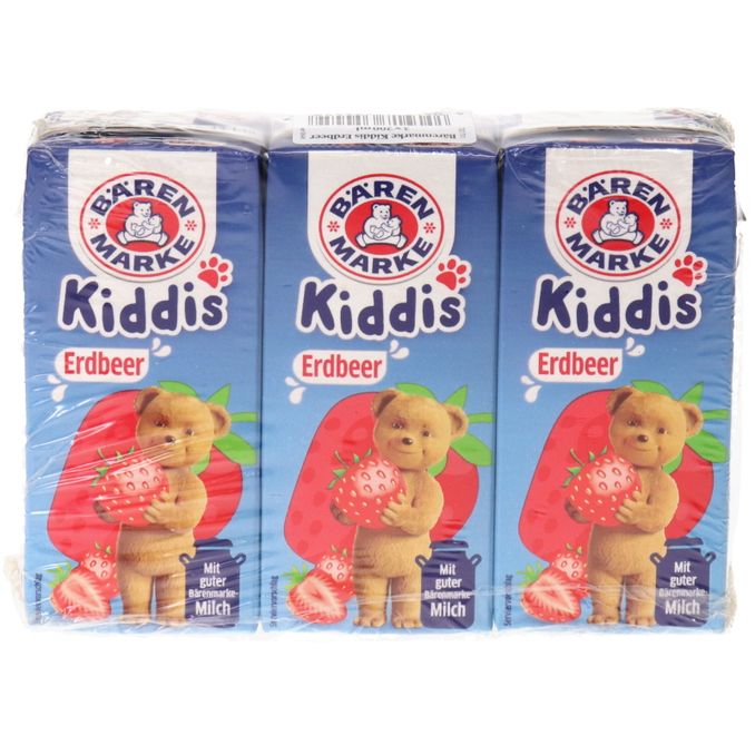 Bärenmarke Trinkpäckchen Erdbeermilch