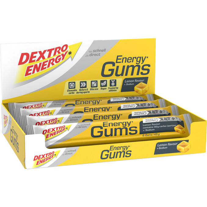 Dextro Energy Energy Gums Zitrone, 8er Pack