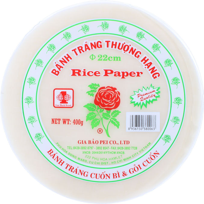 Rose Rispapir Rundt 400 g