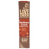 Lovechock BIO Zartbitterschokolade Maulbeere Knusper