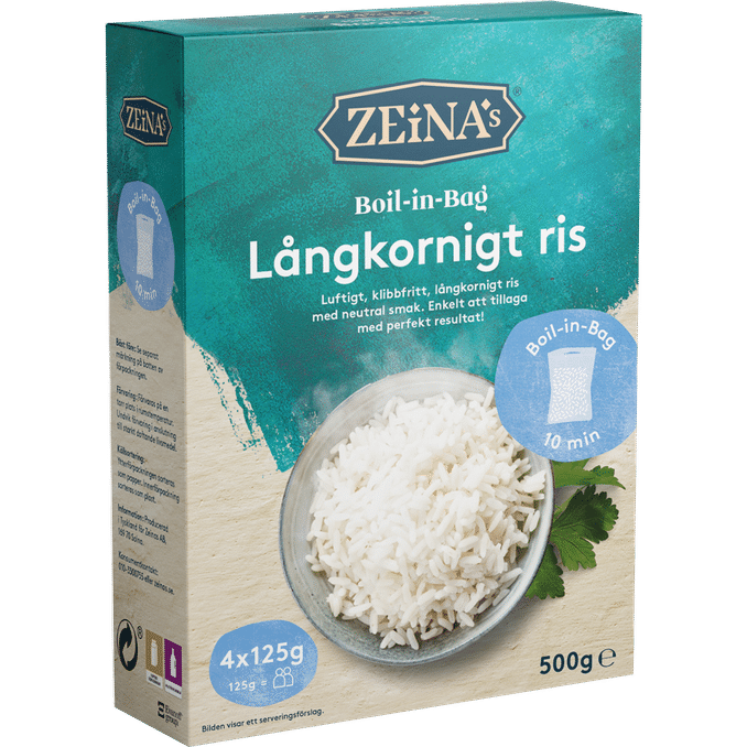Läs mer om Zeinas 2 x Boil-in-Bag Långkornigt Ris