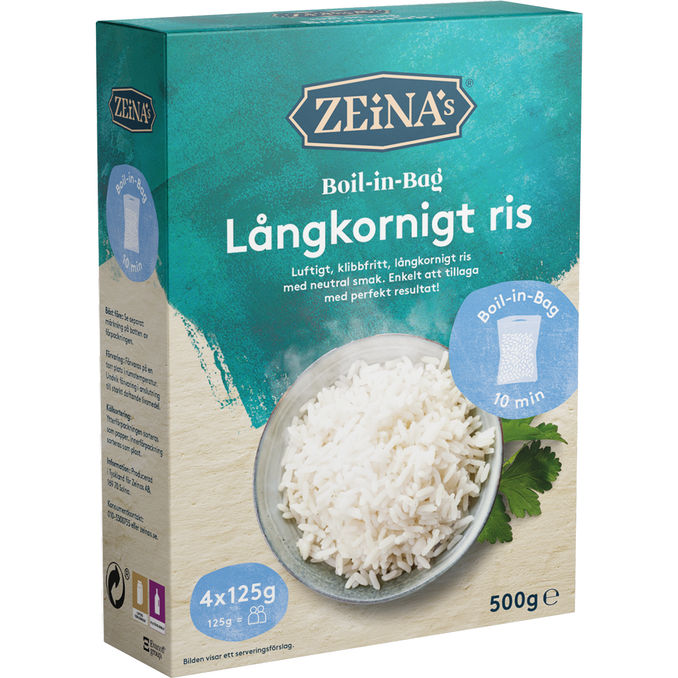 Zeinas 2 x Boil-in-Bag Långkornigt Ris