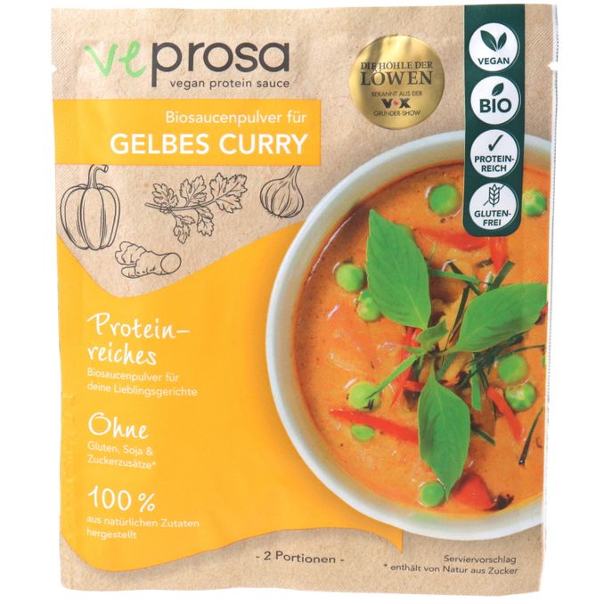 VEPROSA BIO Veganes Proteinsoßenpulver Curry