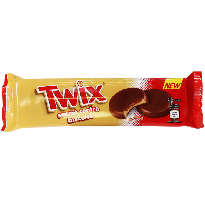 Twix Secret Centre Biscuits 132g