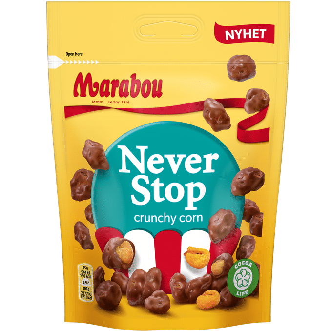 Marabou Never Stop Crunchy Corn