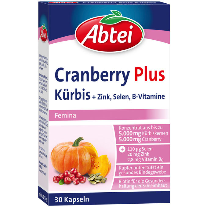 Abtei Kürbis Cranberry Plus (30 Kapseln)