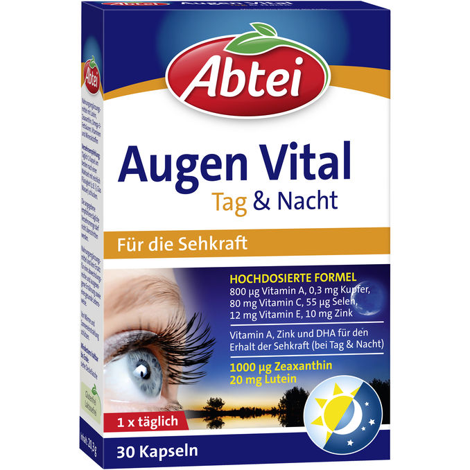 ABTEI Augen Vital Tag & Nacht, 30 Kapseln