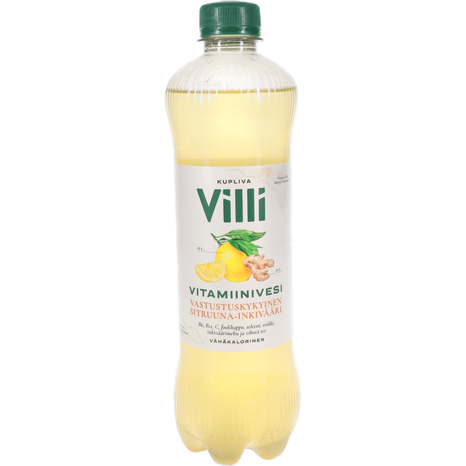 Villi Vitamiinivesi Sitruuna-Inkivääri