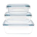 GOURMETmaxx Gratis zu deiner Bestellung: Frischhaltedosen aus Glas, 3er Set
