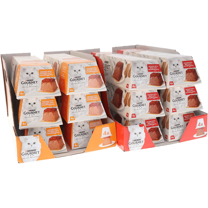 Purina Gourmet Gold Kattmat Mousse Kött & Kyckling 48-pack 