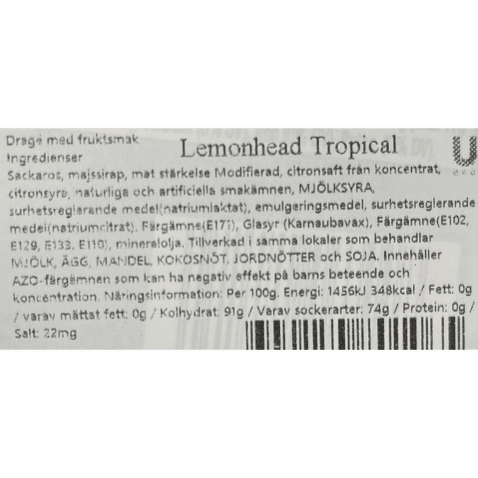 Ferrera Lemonheads Tropical 24-pack