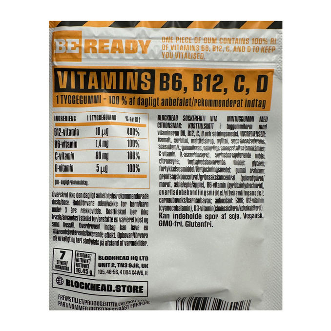 Blockhead Vitamin Tuggummi 