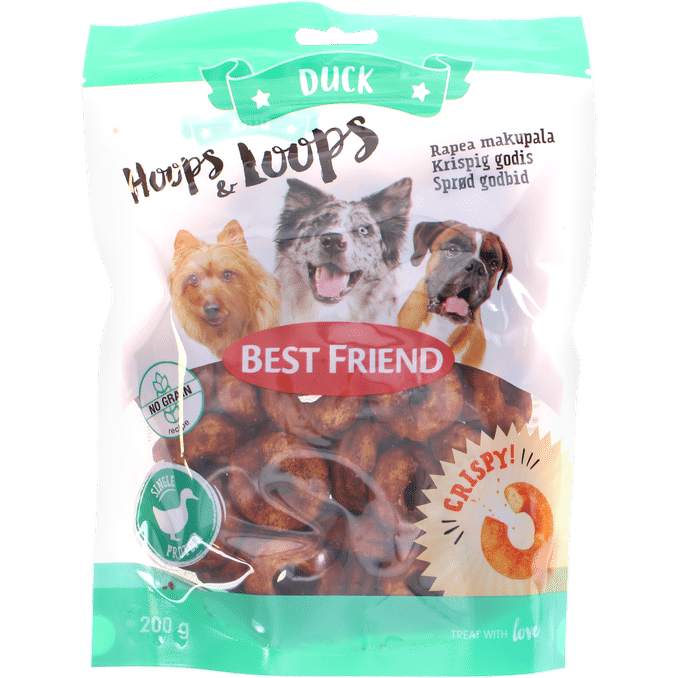Best Friend Hundgodis Hoops & Loops Anka