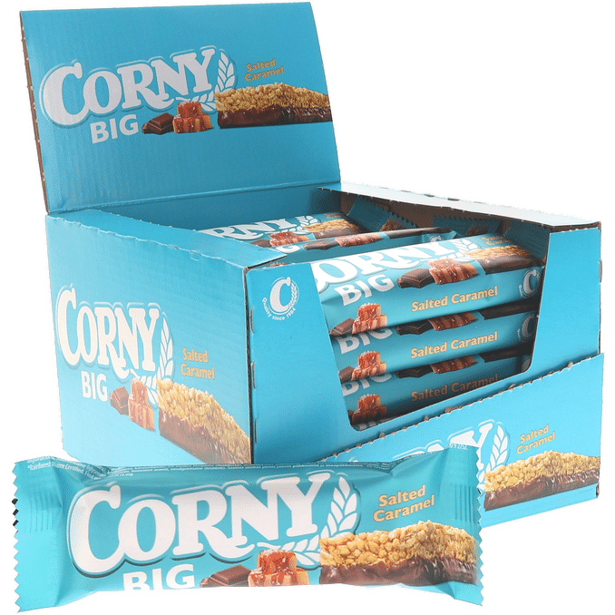 Välipalapatukka Corny Big Salted Caramel 24-pack 