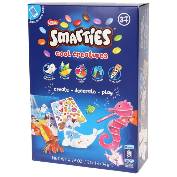 Smarties Suklaata & Askartelusetti Cool Creatures