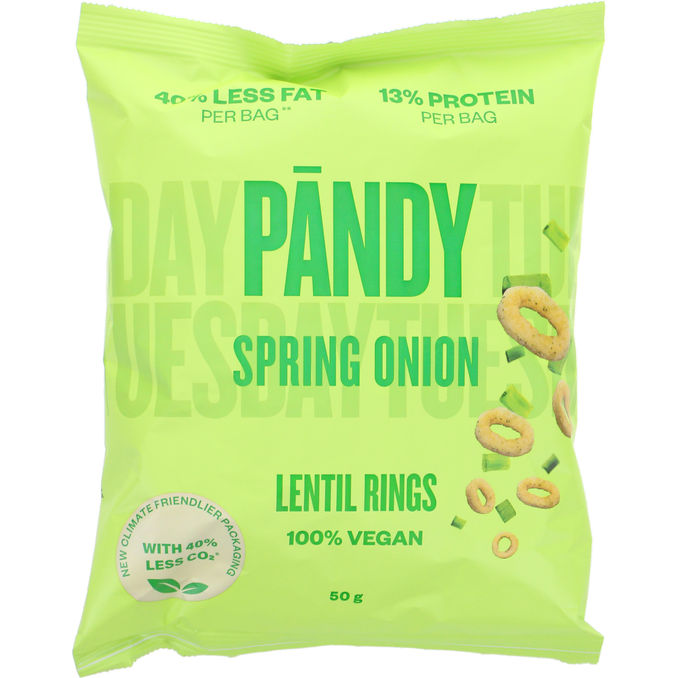 Pändy Linsechips Forårsløg 50g