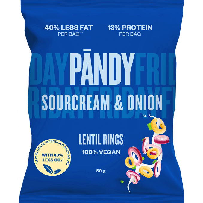 Läs mer om Pändy 3 x Linssnacks Sour Cream Onion