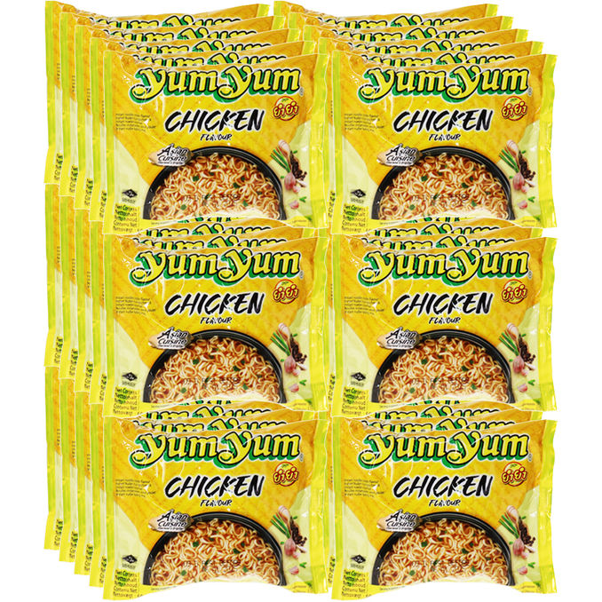 Yum Yum Instant Nudler m. Kyllingesmag 30-pak
