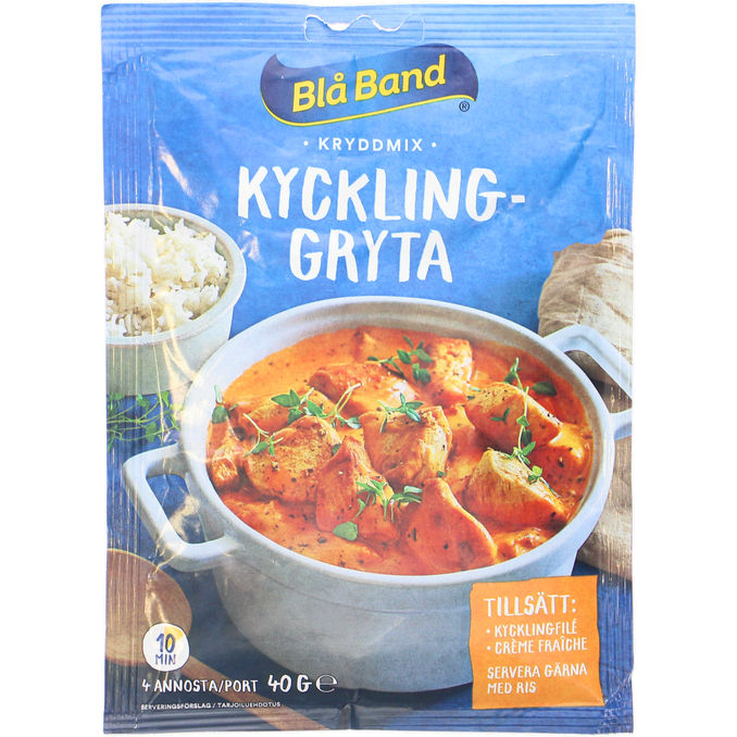 Blå Band Krydderimix t. Kyllingegryde 40 g