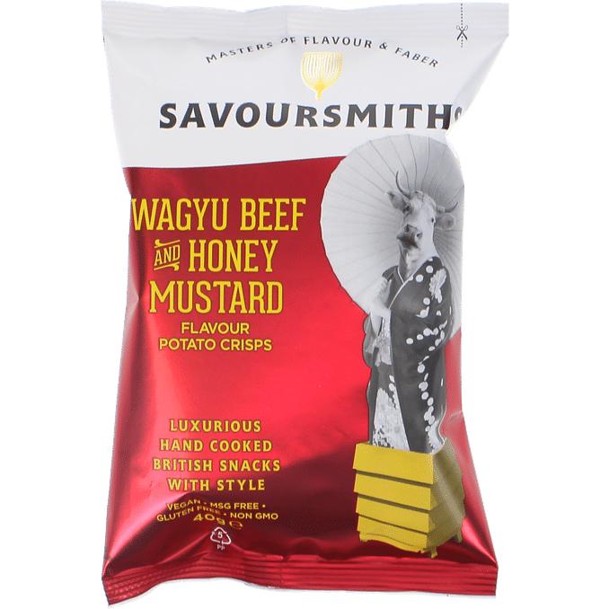 Läs mer om Savoursmiths 2 x Chips Vegan Wagyu, Honey Mustard