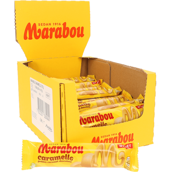 Marabou Valkosuklaapatukka Caramello 36-pack 