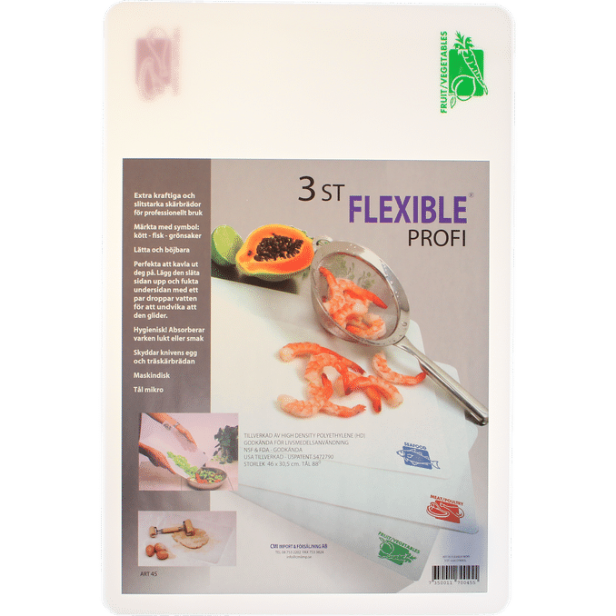 Läs mer om Flexible Flexibel Skärbräda Kött Fisk Grönsak 3-pack