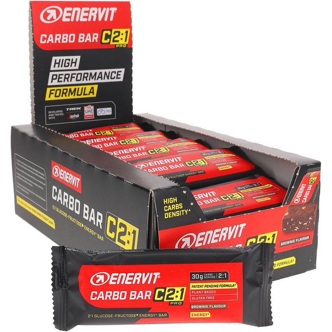 Enervit Carbo Bar C2:1 PRO m. Brownie 30-pak