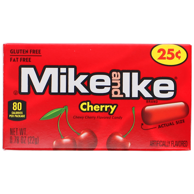 Mike & Ike 3 x Fruktgodis Cherry