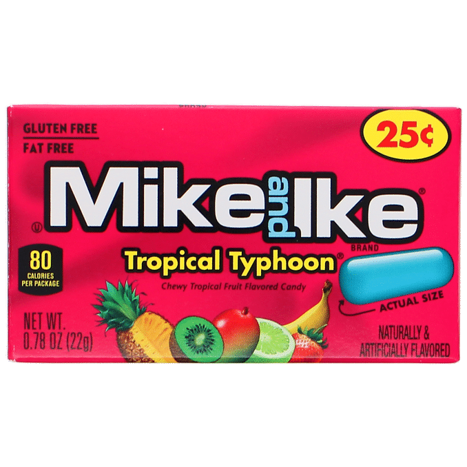 Läs mer om Mike & Ike 3 x Fruktgodis Tropical Typhoon