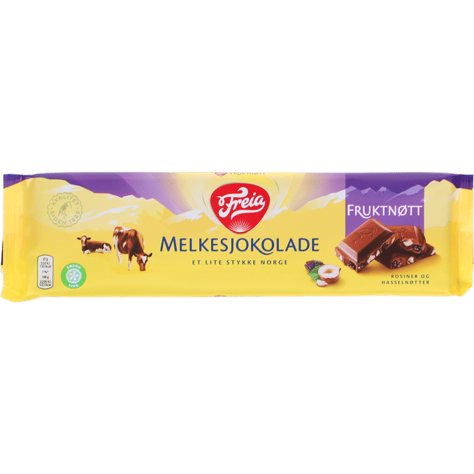 Freia Mælkechokolade m. Frugt & Nødder