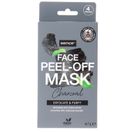 Sence Peel-Off-Gesichtsmaske Aktivkohle, 4er Pack