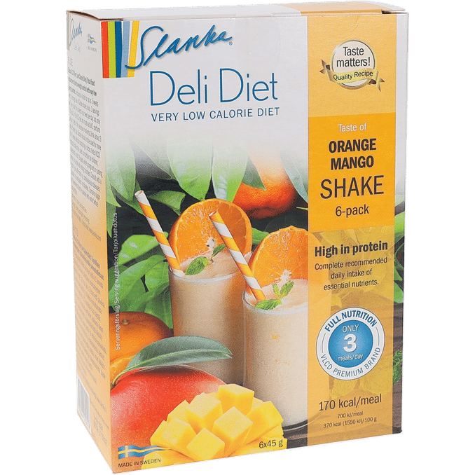 Slanka Måltidsersättning Apelsin & Mango Shake 6-pack