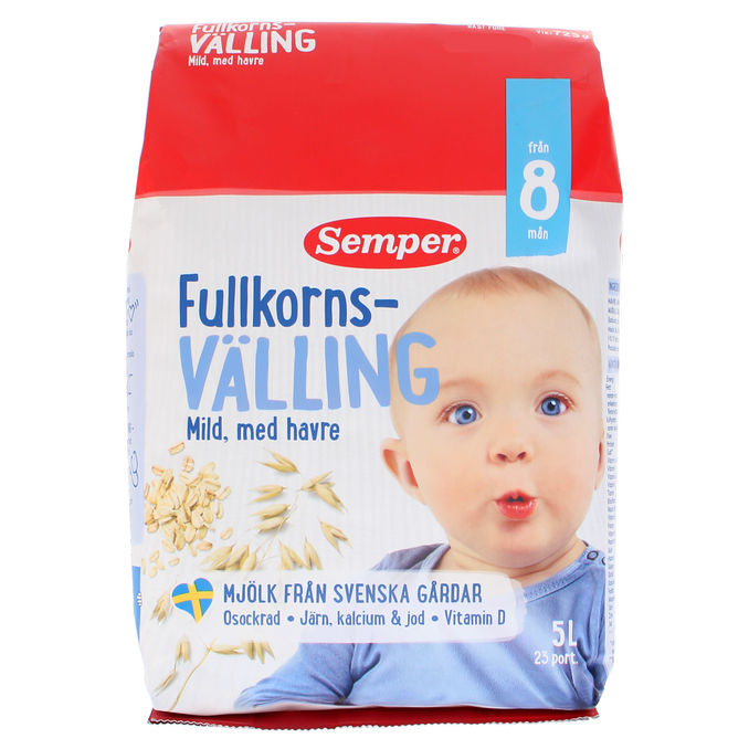 Semper Fuldkornsgrød Mild Havre 725 g