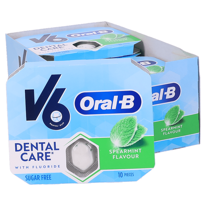 V6 Tyggegummi Oral-B Spearmint 12-pak