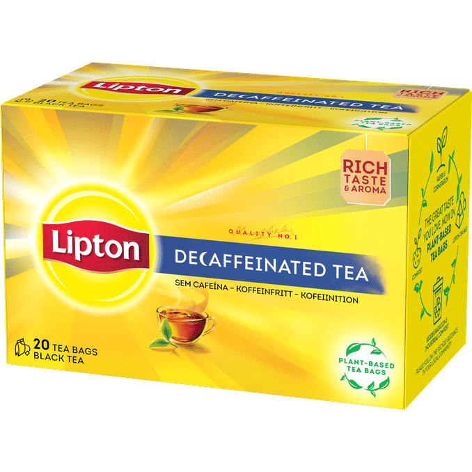 Lipton Musta Tee Yellow Label Kofeiiniton