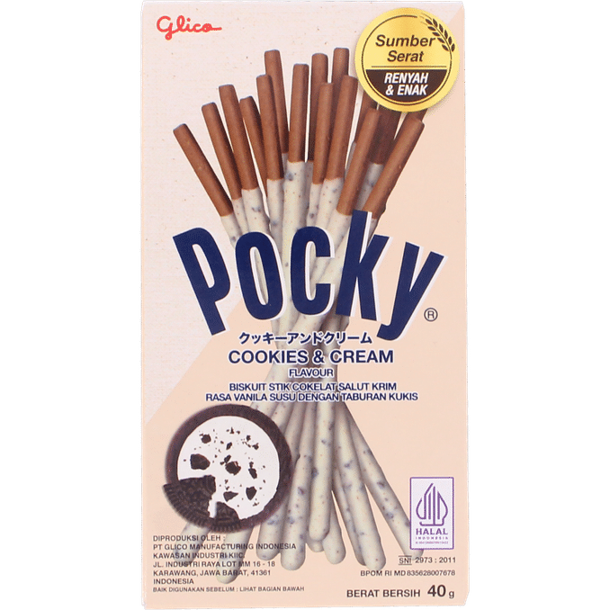 Pocky Kexpinnar Cookies & Cream