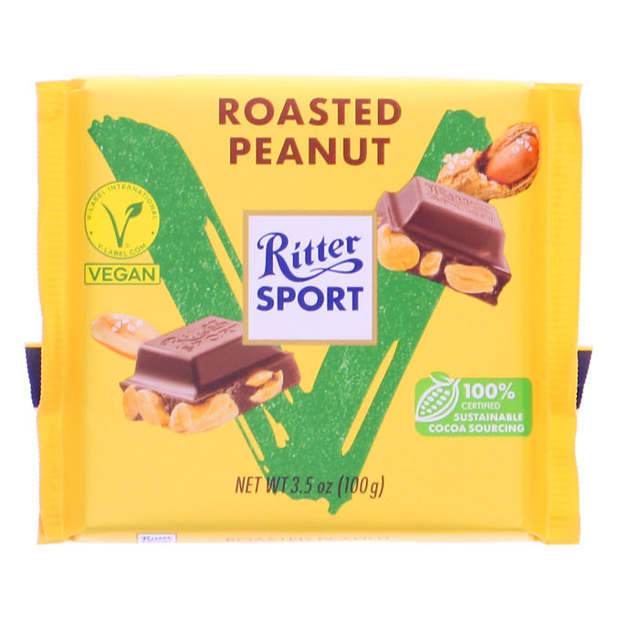 Ritter Sport  Suklaalevy Paahdettu Maapähkinä Vegan