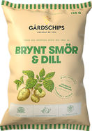 Gårdschips Kartoffelchips Brunet Smør & Dild