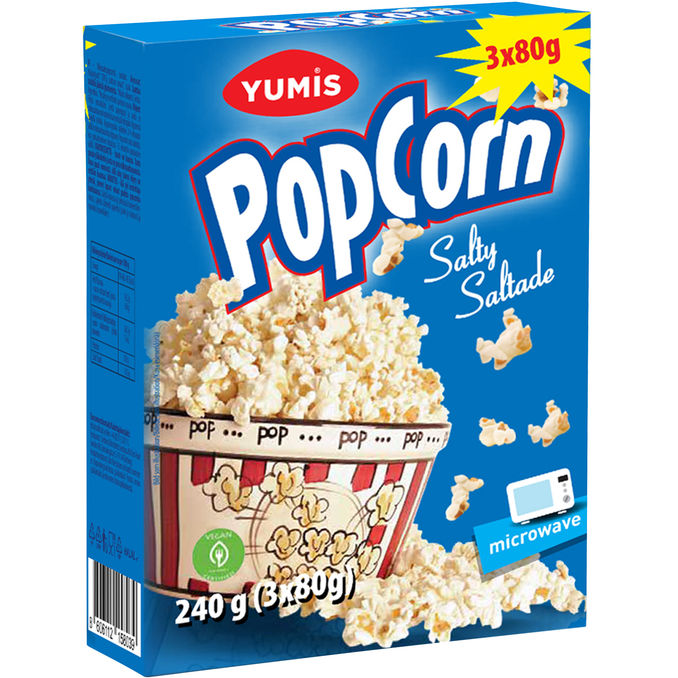 Yumis Mikro Popcorn Salt 3-Pack