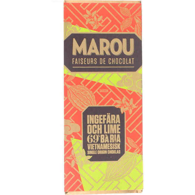 Läs mer om Marou 2 x Choklad Ginger Lime 69%