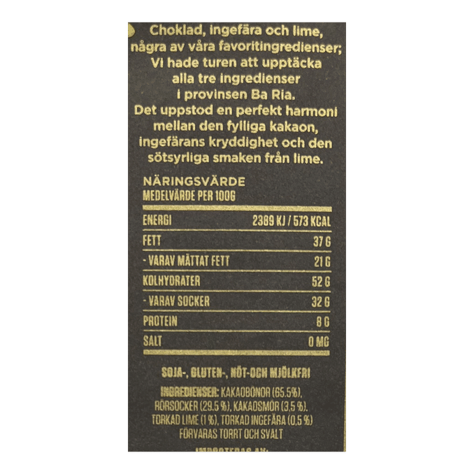 Marou Choklad Ginger Lime 69%