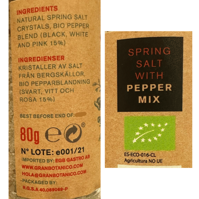 El Gran Botánico Salt & Peppar Mix