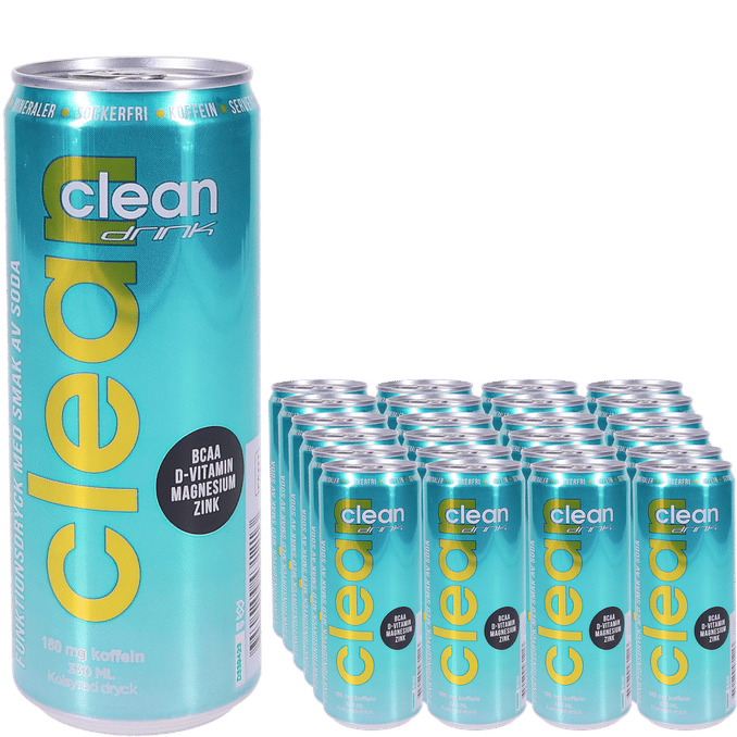 Läs mer om Clean Drink Energidryck Fresh Soda 24-pack