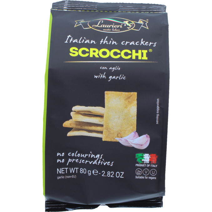 Laurieri Italienische Cracker Knoblauch