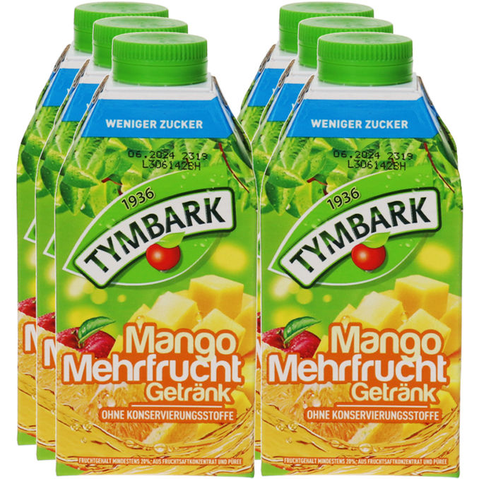 Tymbark Mango Mehrfruchtsaft, 6er Pack