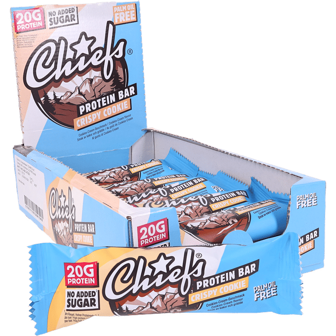 Chiefs Proteinbar Crispy Cookies 12-pak