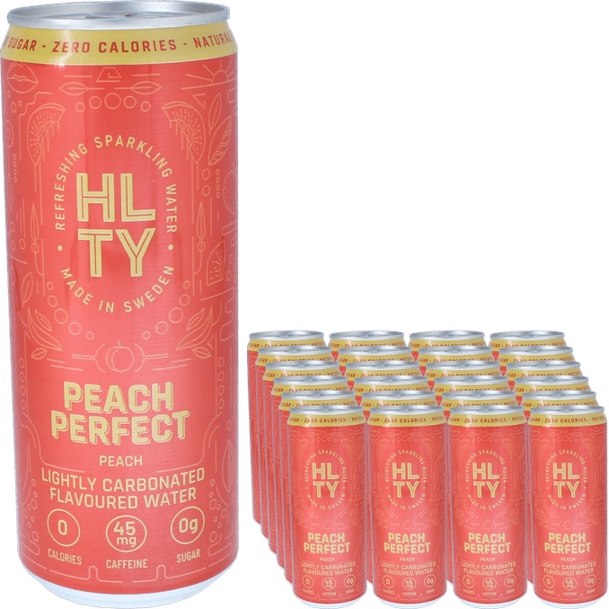 Läs mer om HLTY Energidrick Peach Perfect 24-pack