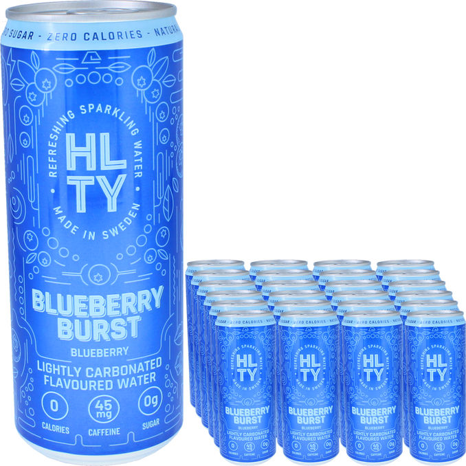 HLTY Energidryck Blueberry Burst 24-pack